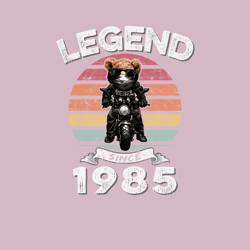 1985 Geburtstag Legend since sunset Teddy