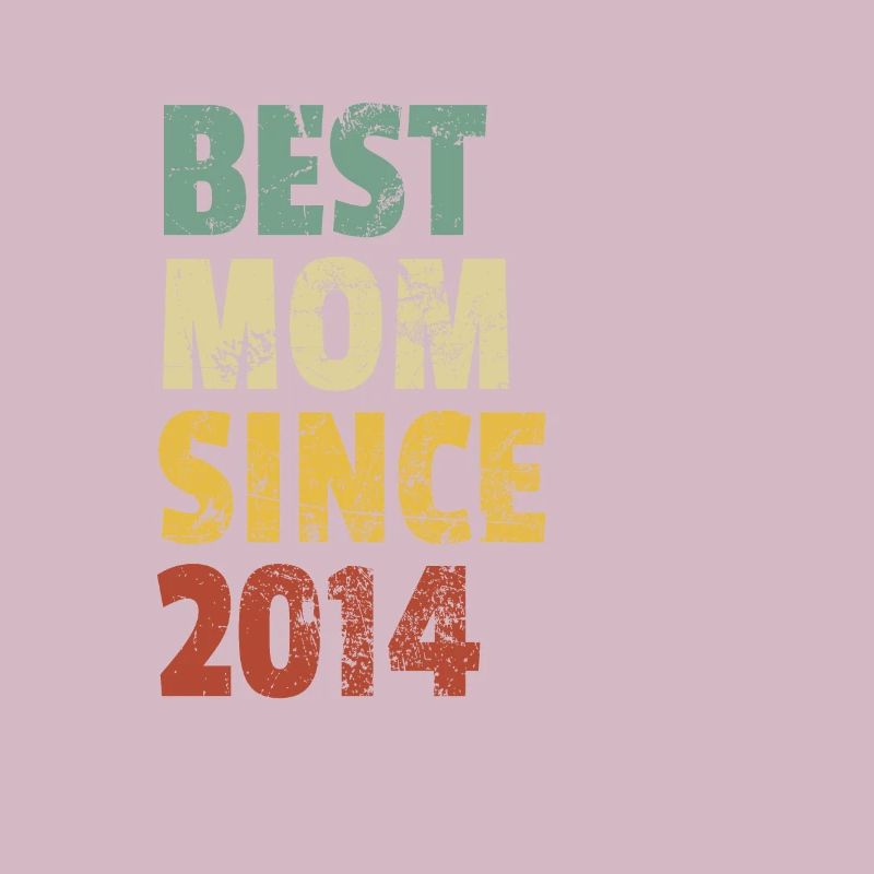 Beste Mutter seit 2014 Muttertags-Slogan-Zitat