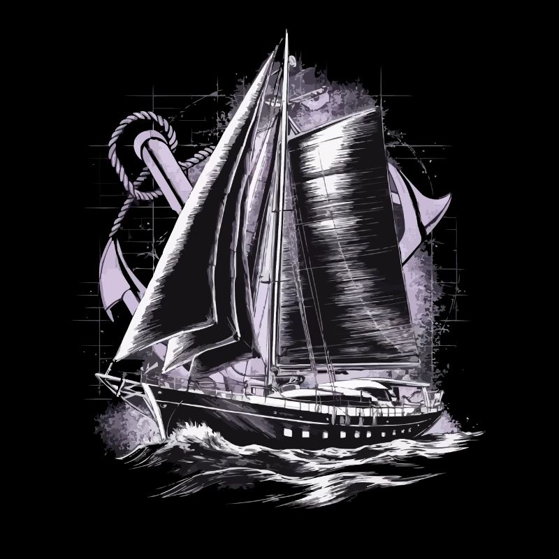 Segelboot mit Anker Geschenk