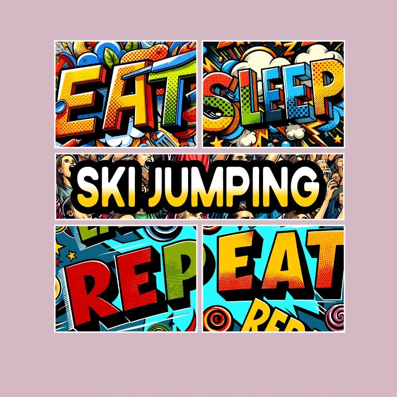 Eat sleep Ski jumping repeat