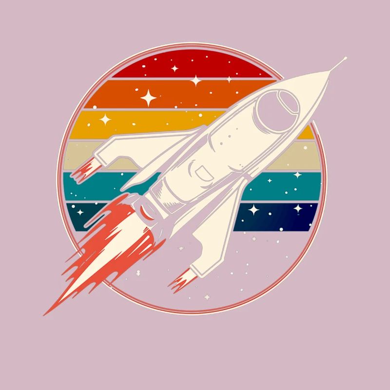 Retro Rocket Space Ship Vintage