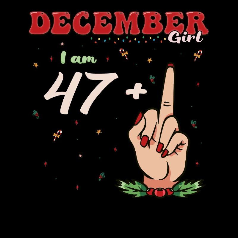 Dezember Mädchen 47 + Mittelfinger | Fetter 48. Platz
