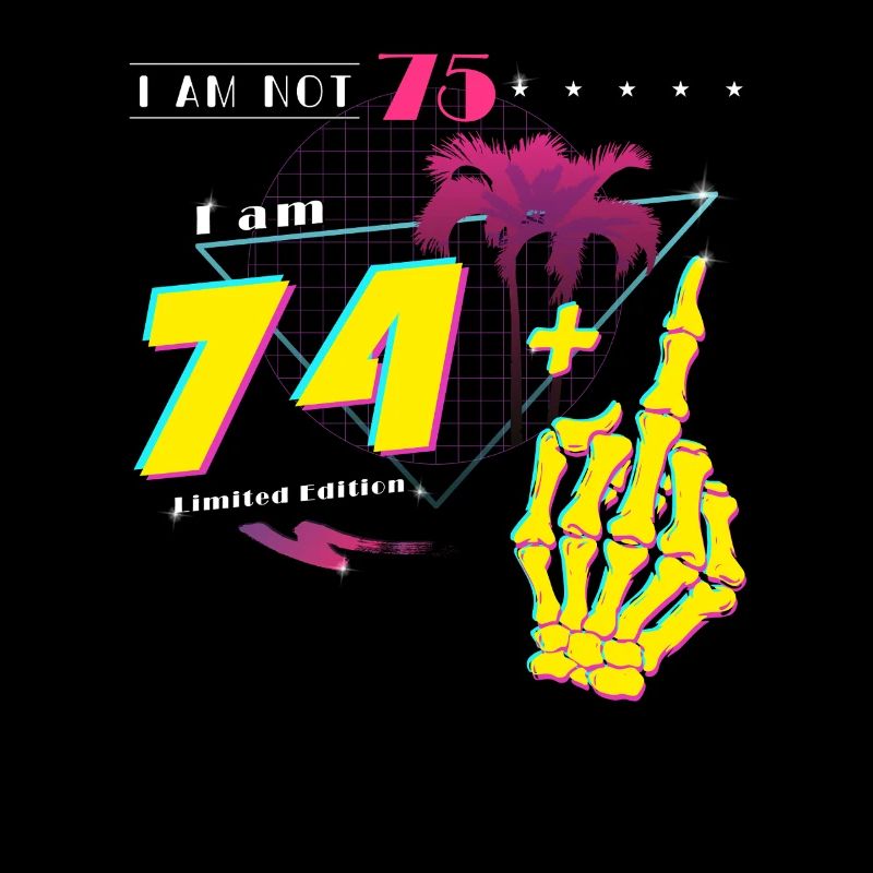 Not 75, Just 74 + Flip Off – Retro Style 1950