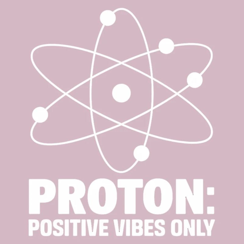 Proton Positive Vibes Atom Design