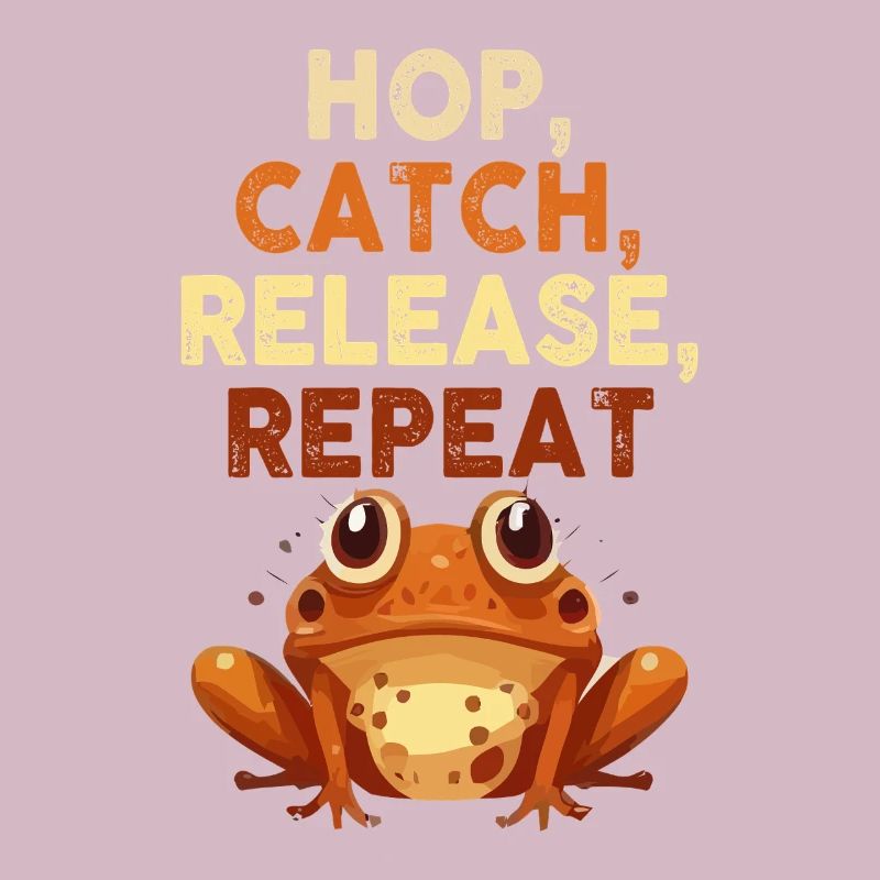 Hop Catch Release Repeat Frog Humor