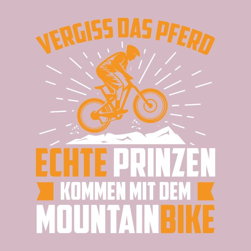 Vergiss das Pferd echte Prinzen kommen mit dem MTB