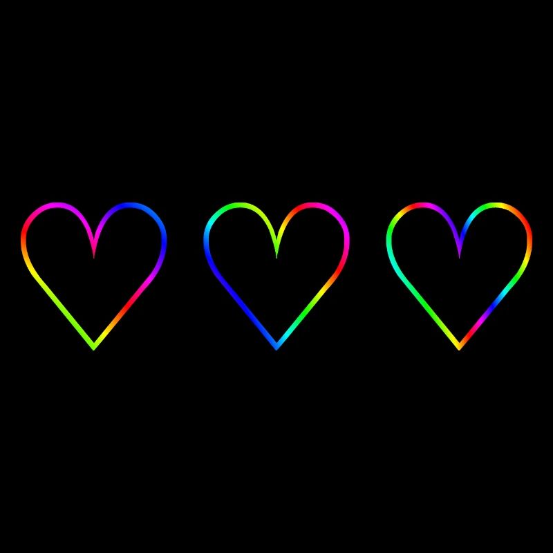Regenbogen Herzen LGBT LGBTQ+ Geschenkidee