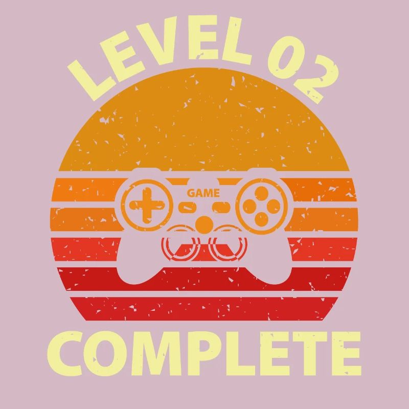 Level 2 Complete Vintage Tee Feiern Sie den 2. Mi