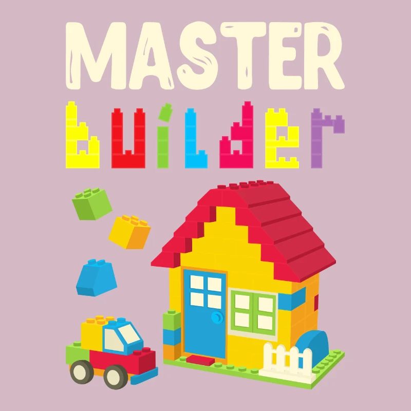 Cool Master Builder lustige Bausteine Geschenk Papa