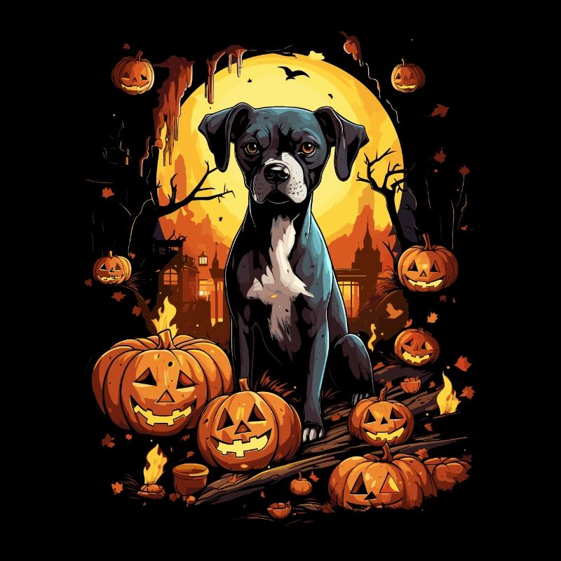 Halloween Hunde Spaß Trick or Treat Spukige Hunde