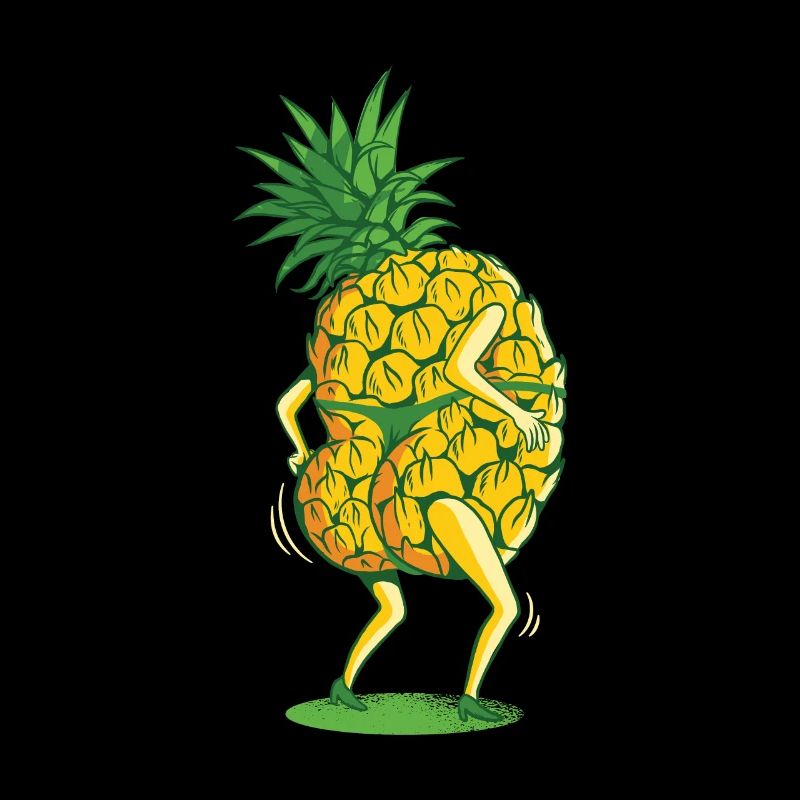 Pineapple tanga string dancing fruit twerking