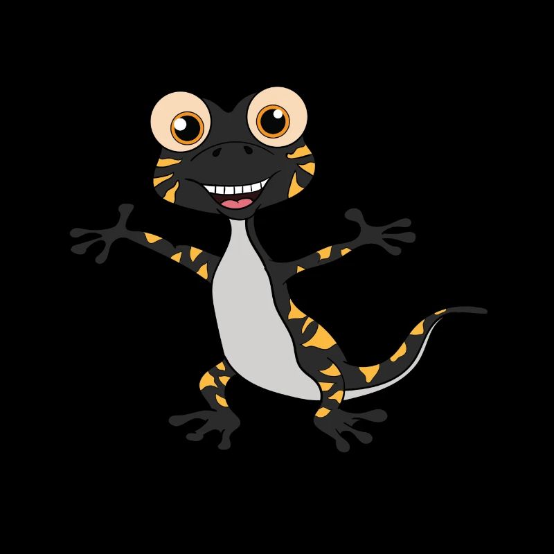 Eidechse Gecko Salamander Lustig Comic