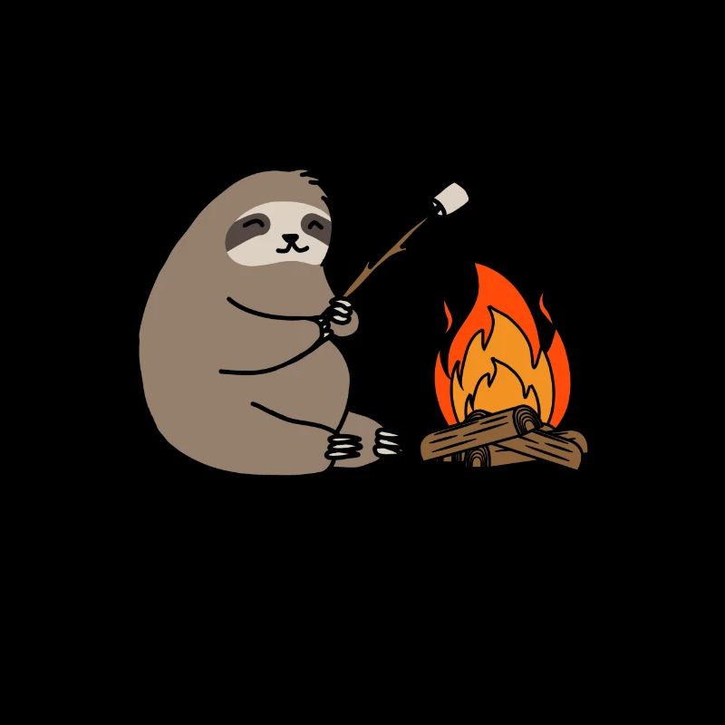 Sloth Sloth grills marshmallow gift
