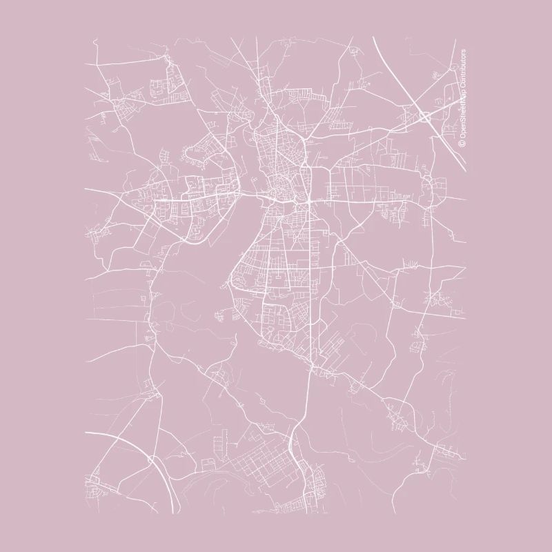 Rues et plan de ville Minimal Saale