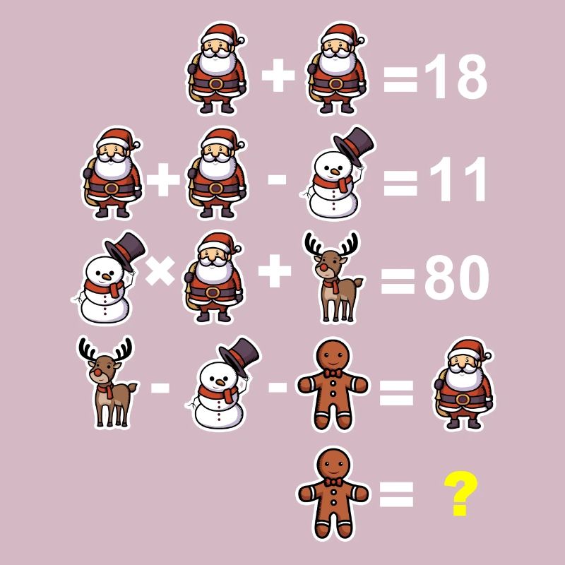 Devinette math math prof école primaire noël