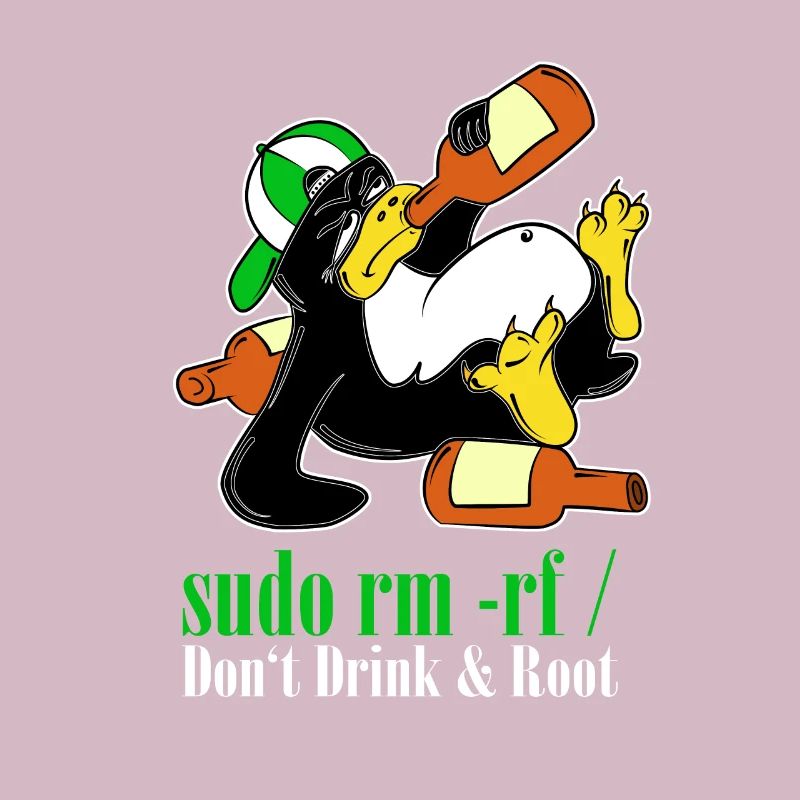 Linux Penguin Sudo Admin Funny Computer Science PC Nerd