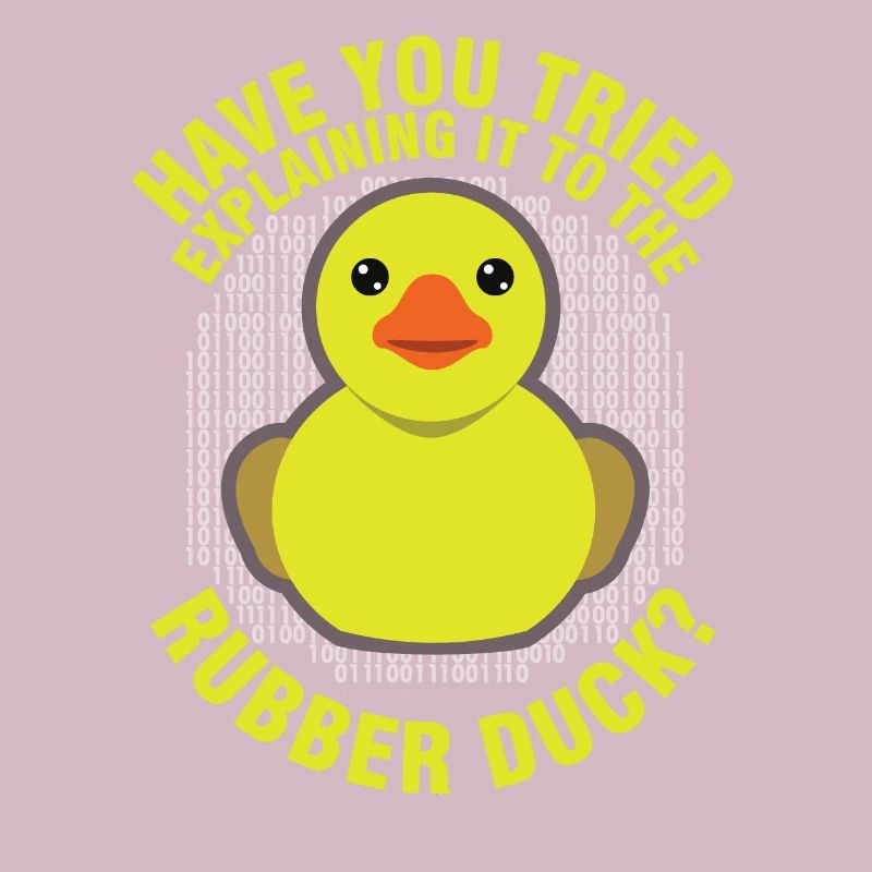 Canard en caoutchouc de programmation drôle pour débogueur de débogage