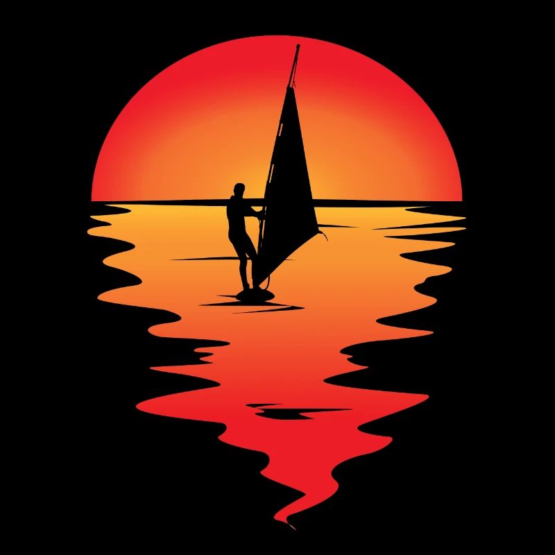 Windsurfer Sunset Windsurfing Windsurfing Gift