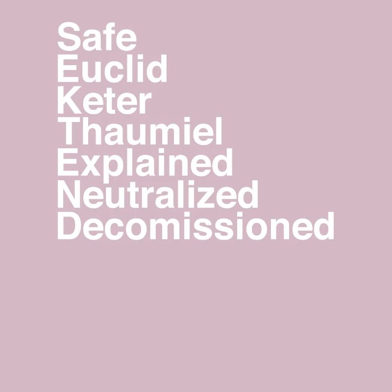 Object classes secure contain protect scp