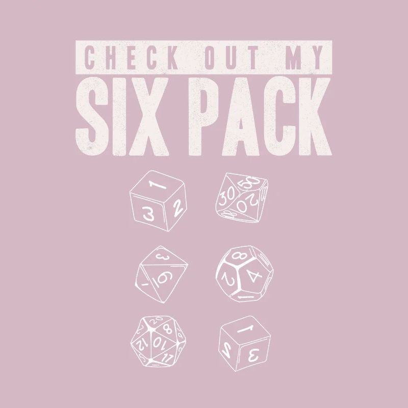 Check Out My Sixpack D20 Dice TTRPG RPG Tabletop