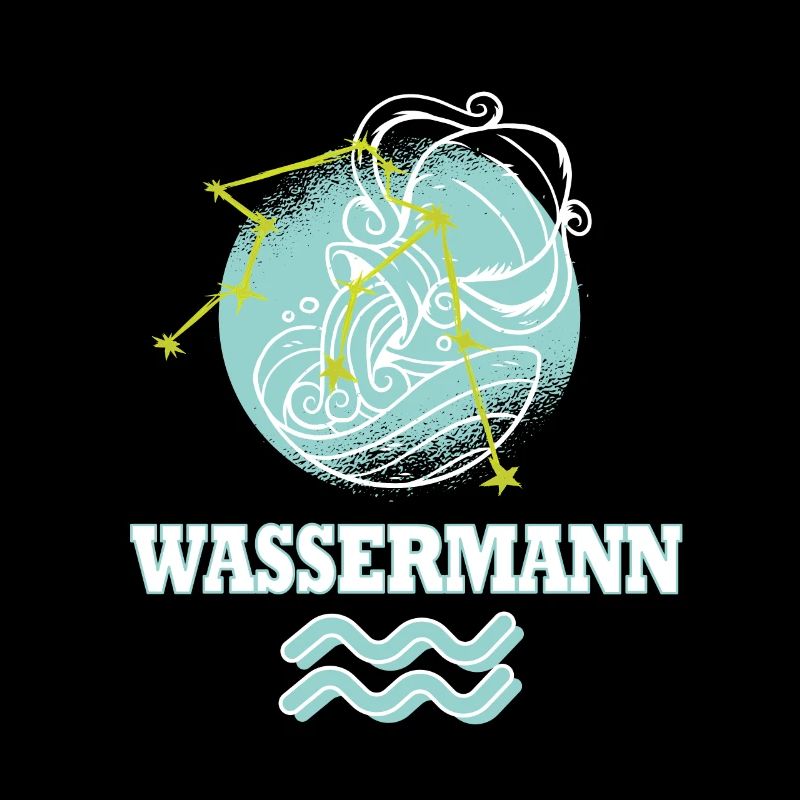 Sternzeichen Wassermann mit Sternenbild