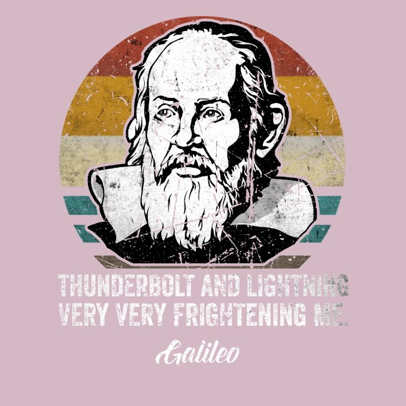 Thunderbolt lightning Galileo Philosopher Physics