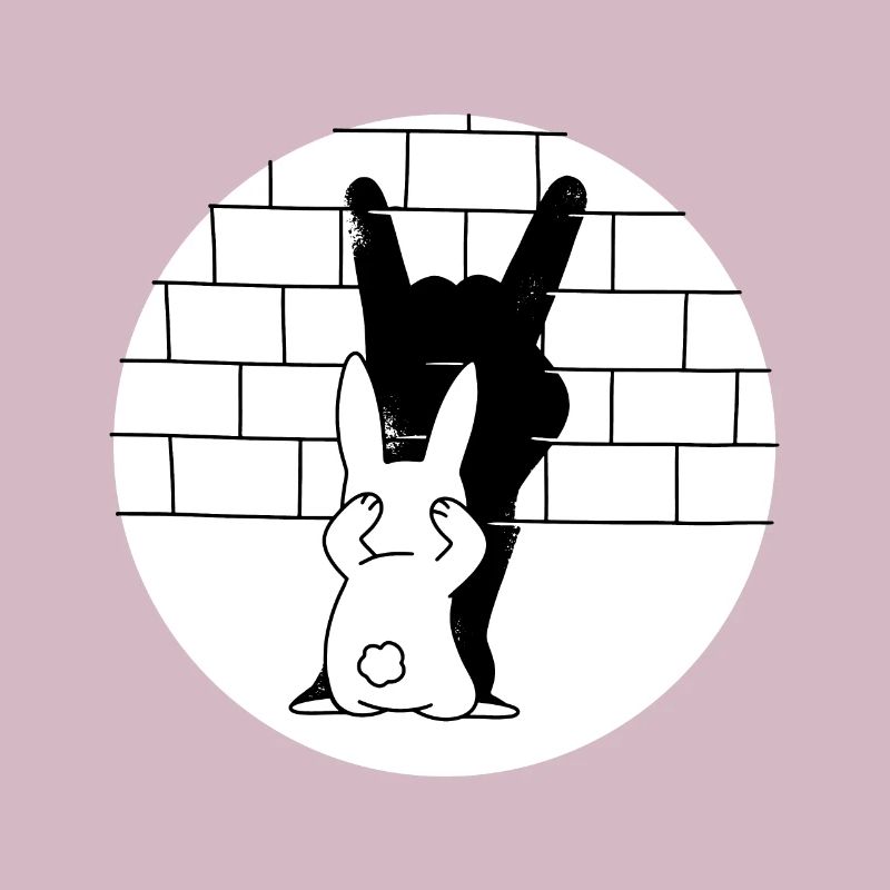 Funny Easter Shadow Donkey Ears Gift