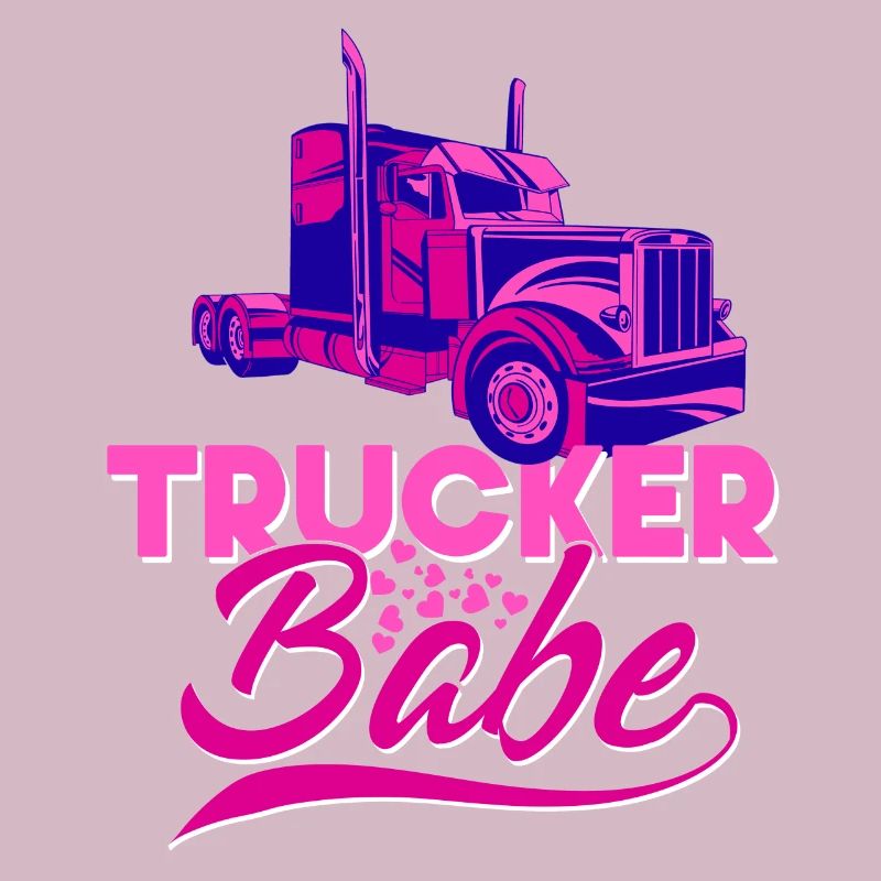 Trucker Babe Truck Driver Profession Work Driver