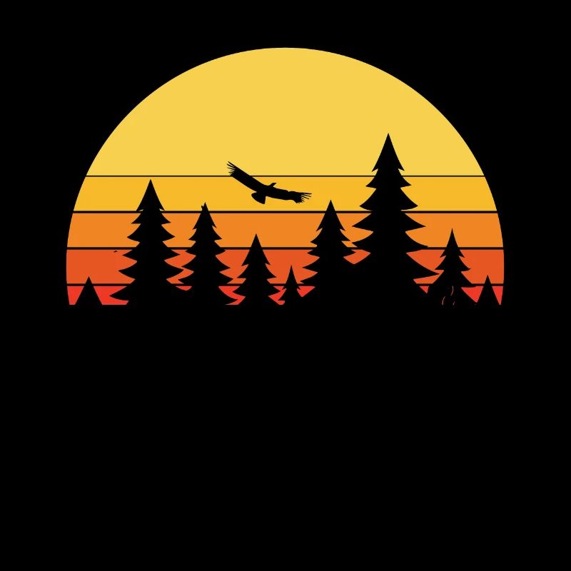 Wald Landschaft Retro