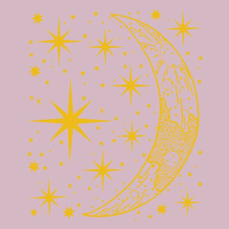 crescent moon. Night sky