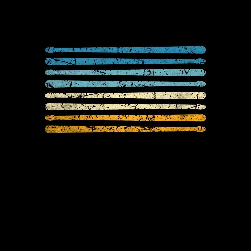 Batteur de musique de percussion rétro