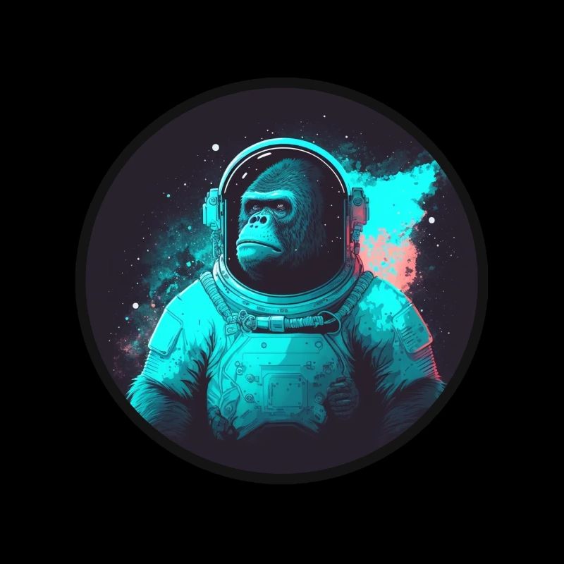 Singe en combinaison spatiale