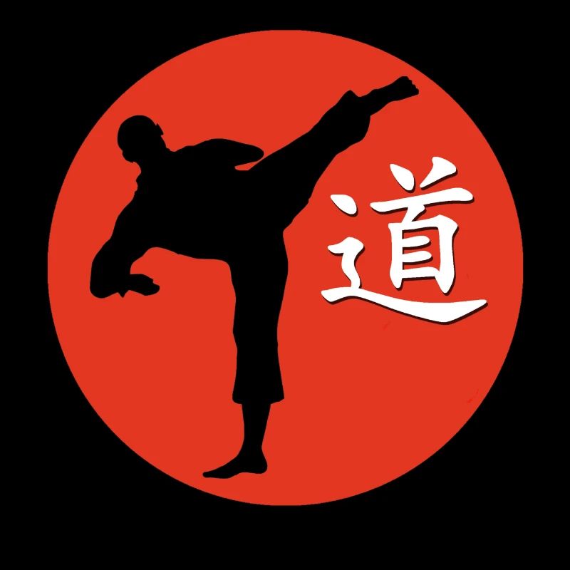 kungfukämper und schrftzeichen dao