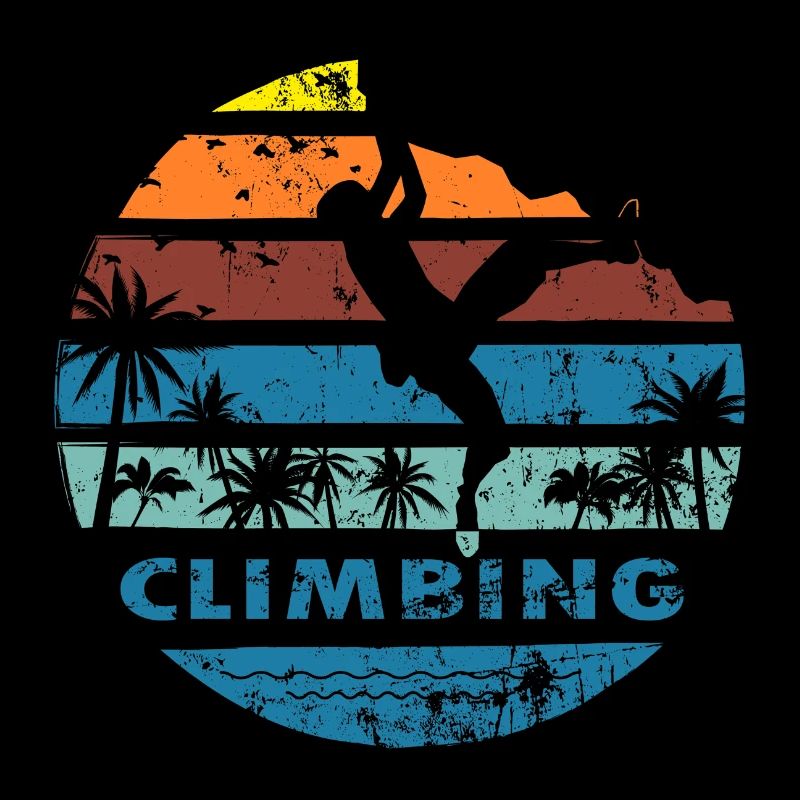 climbing on beach - Vintage