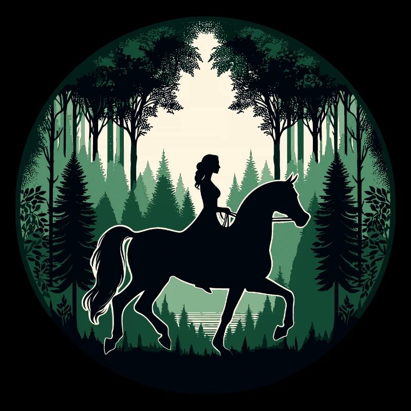 Femme Cheval Arabe