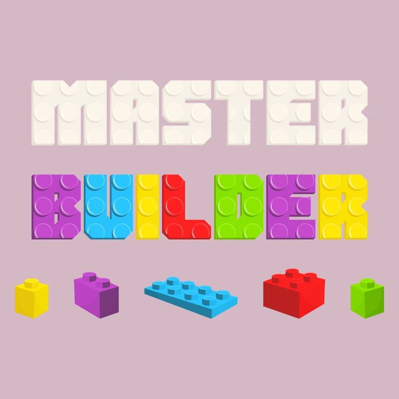 Kids Cool Master Builder Bloc de construction Papa Maman