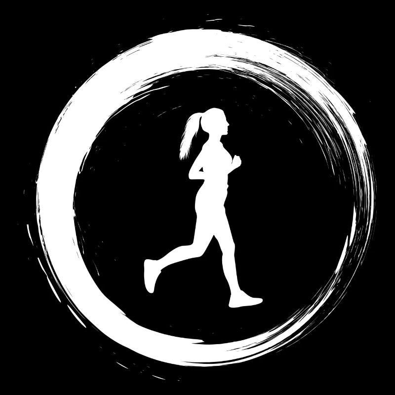 Sporty Hobby Leidenschaft Joggen