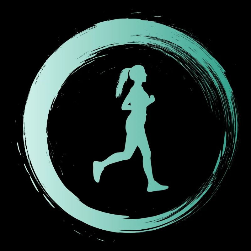 Sporty Hobby Leidenschaft Joggen