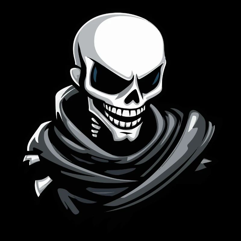 Skull Halloween Comic