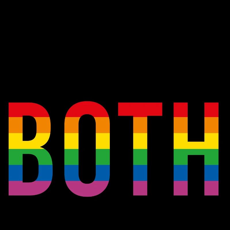 LGBTQIA+ I like both Regenbogen Flagge bisexual