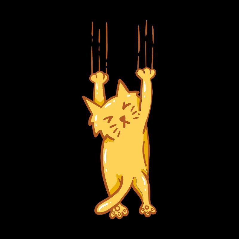 Chat drôle: chat ne peut pas suivre