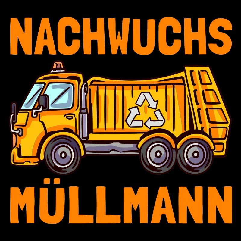 Nachwuchs Müllmann Müllwagen