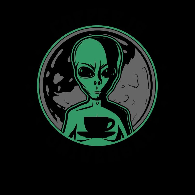 Alien Kaffee ist Universal Geschenk