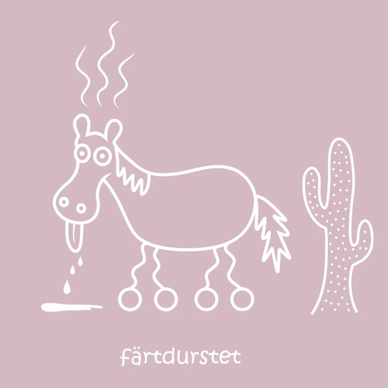 färtdurstet, verdurstet, färt, Pferd ist durstig