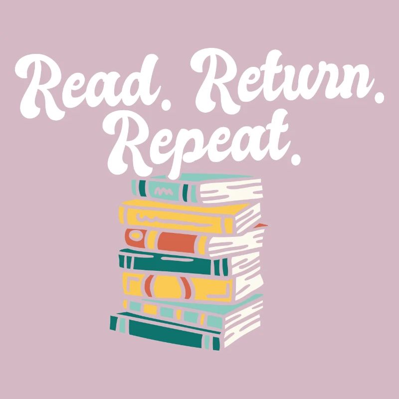 Librarian Read Return Repeat Library Worker Book