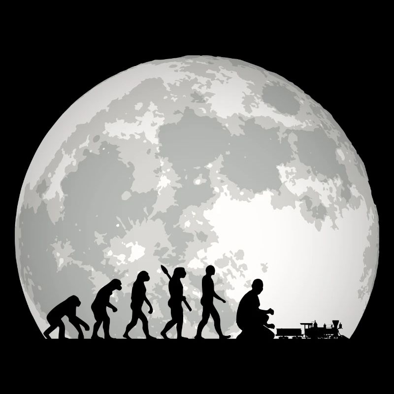 Evolution of Human Train Model Railway