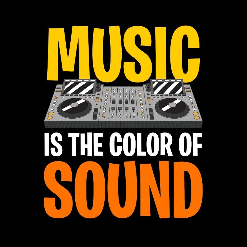 La musique est la couleur du son casque Dj Mixer
