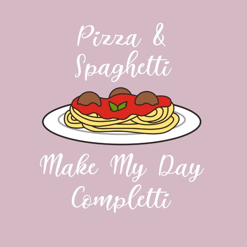 Ironisches Zitat Spaghetti Completti Nudeln Pasta