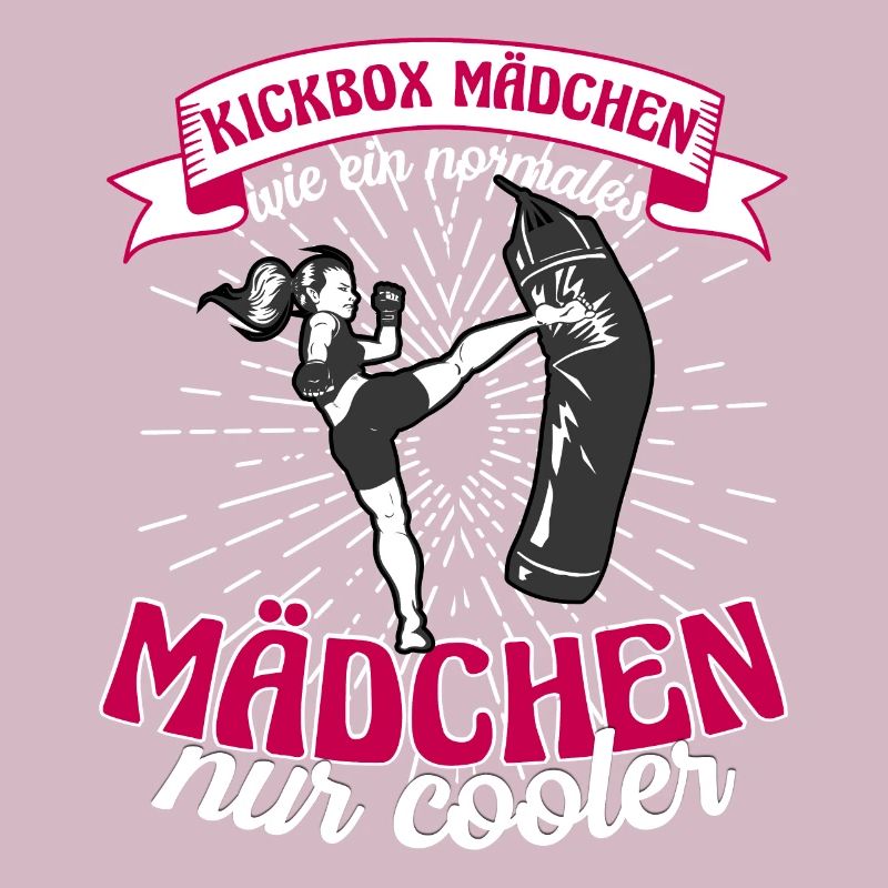 Kickboxerin Mädchen wie ein normales Mädchen
