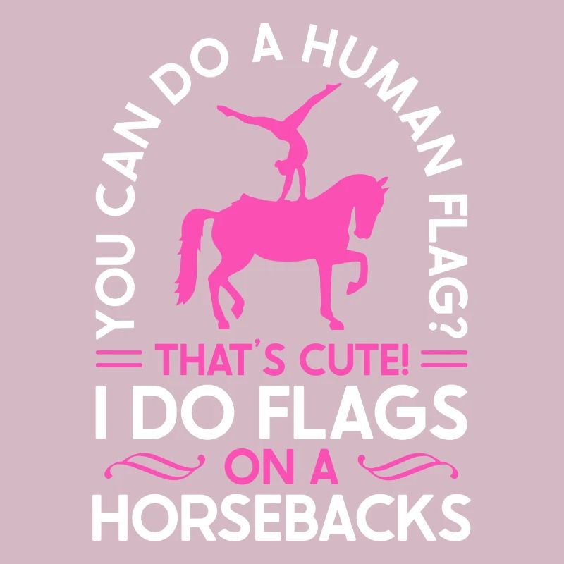 Voûter je fais des drapeaux à cheval